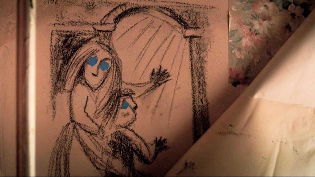 Drawing (by Aife?) found by Bo behind some wallpaper in what used to be her nursery. - Lost Girl 502