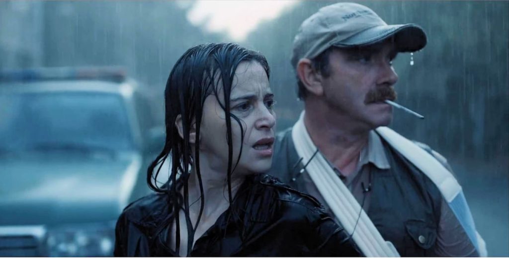 Suliane Brahim as Chief of Police Laurène Weiss and Renault Rutten as Officer Louis Hermann - Black Spot