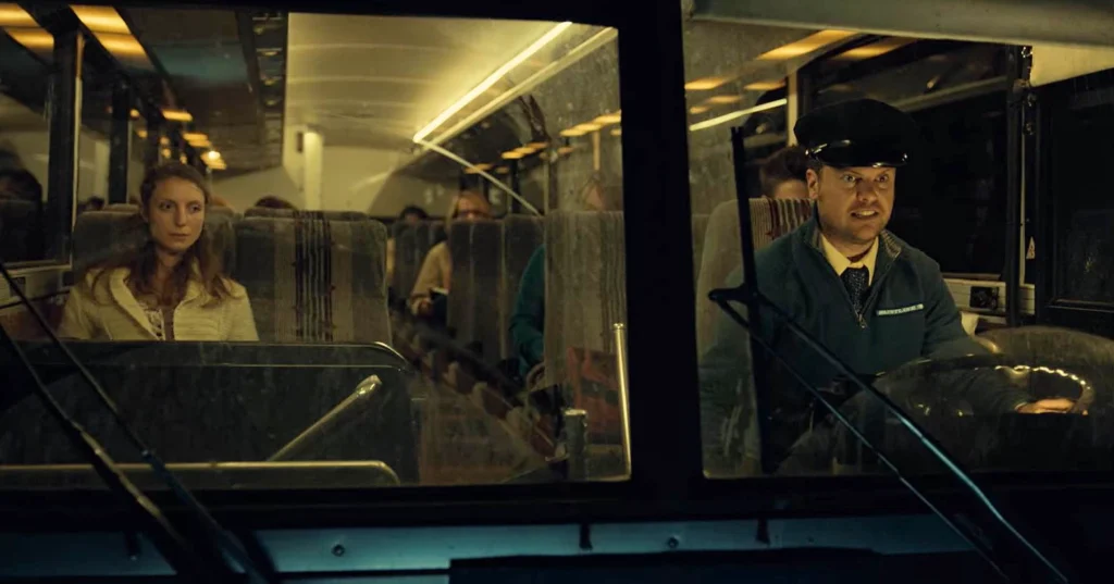 Chris Ippolito as the bus driver - Wynonna Earp 101