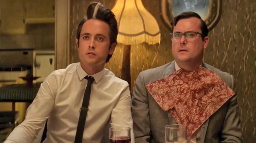 Kristian Bruun as Helmut and Justin Chatwin as Bobbby- Bang Bang Baby
