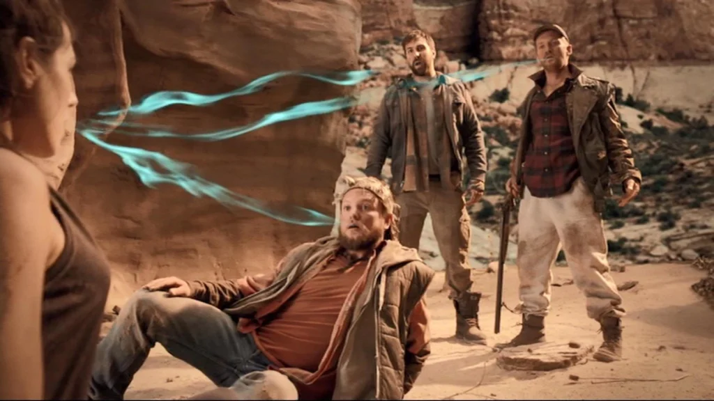 The three rednecks, played by Tyler McMaster, Trent Pardy, and Zach Apostoleris - Lost Girl 501