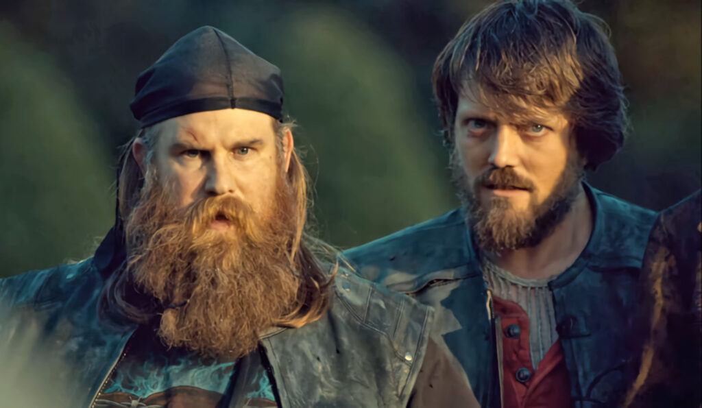 Murray Farnell as Marty and Andrew Legg as Gary - Wynonna Earp 103