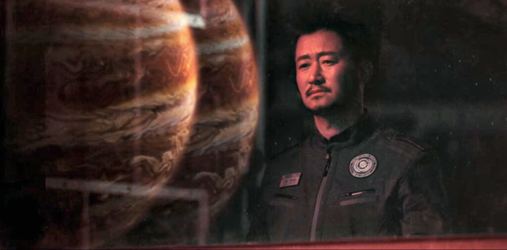Wu Jing as Station Commander Liu Peiqiang - The Wandering Earth