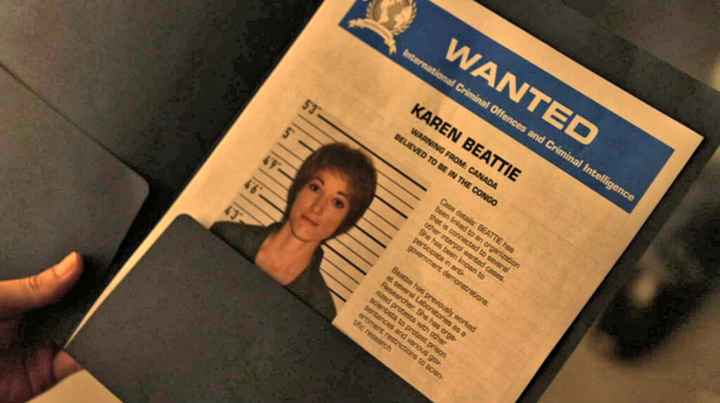 Karen Beatty wanted poster - Lost Girl 311