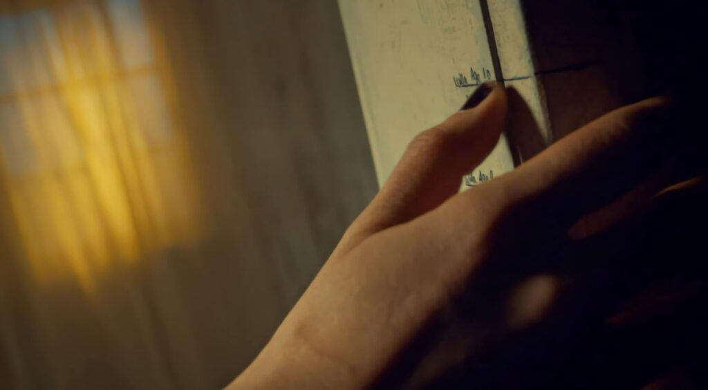 Willa's height measurement at ages 9 and 10