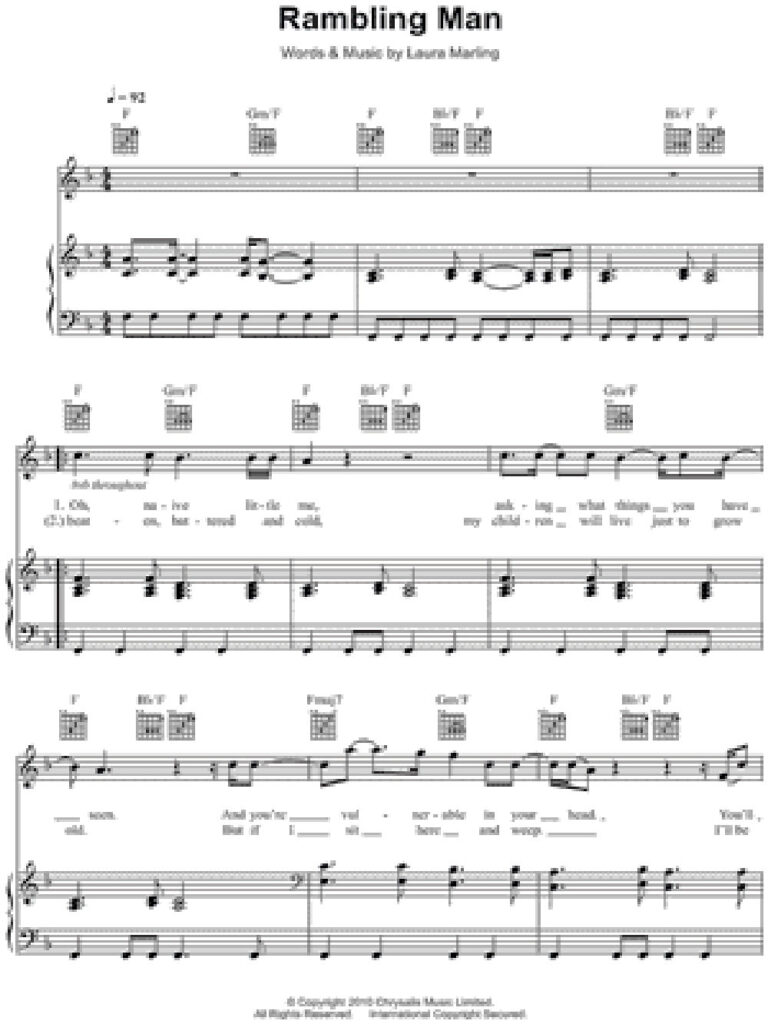 Rambling Man - Laura Marling - chords