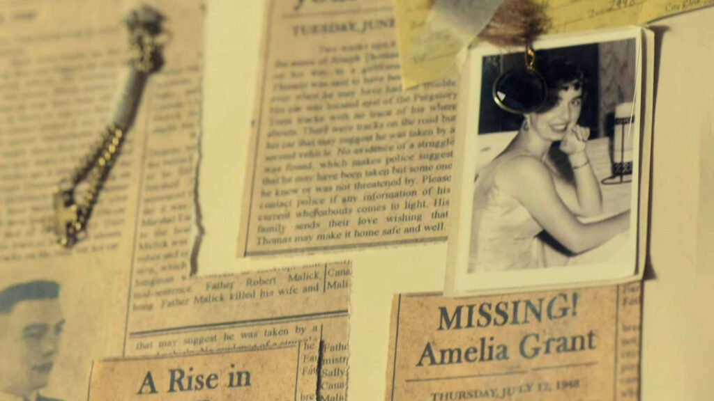 A page from the Tate family scrapbook which refers to Father Malik - Wynonna Earp 106