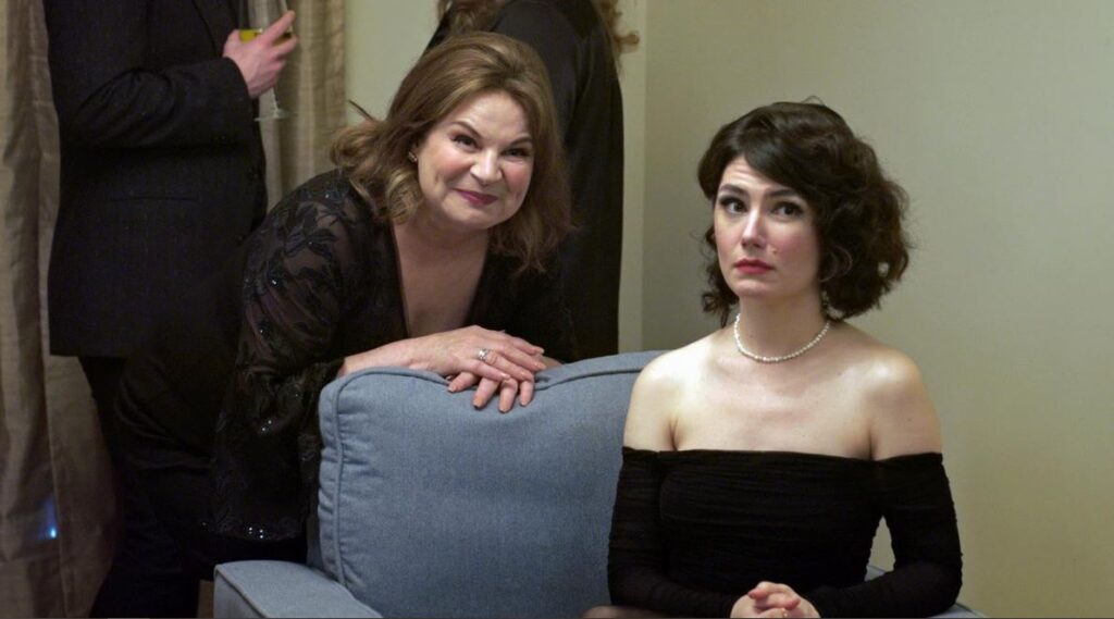 Katie Boland and Linda Kash in AULD LANG SYNE, a film by Joan Carr-Wiggin