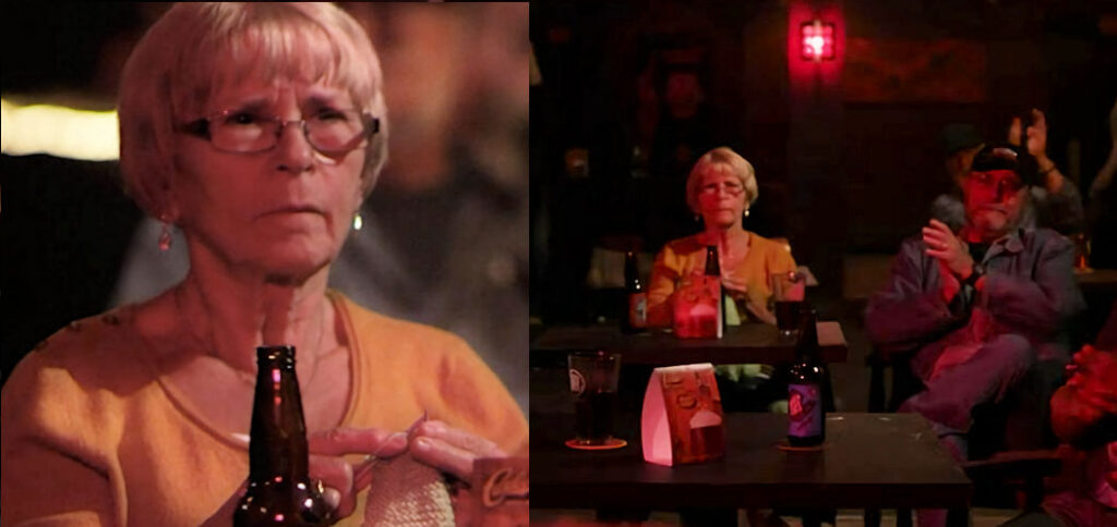 The knitting lady - Peelerls