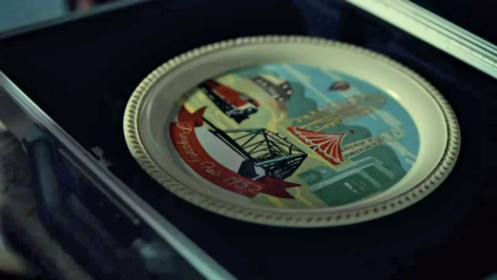 Commemorative plate from the 1952 Purgatory Fair - Wynonna Earp 204