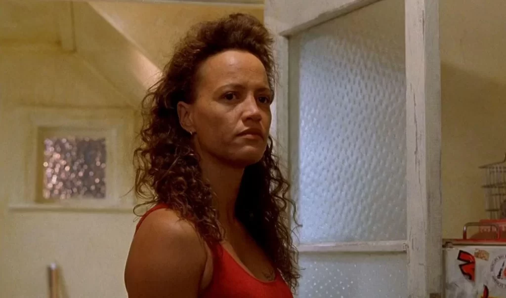 Rena Owen as Beth Heke in the 1994 tragedy "Once Were Warriors"