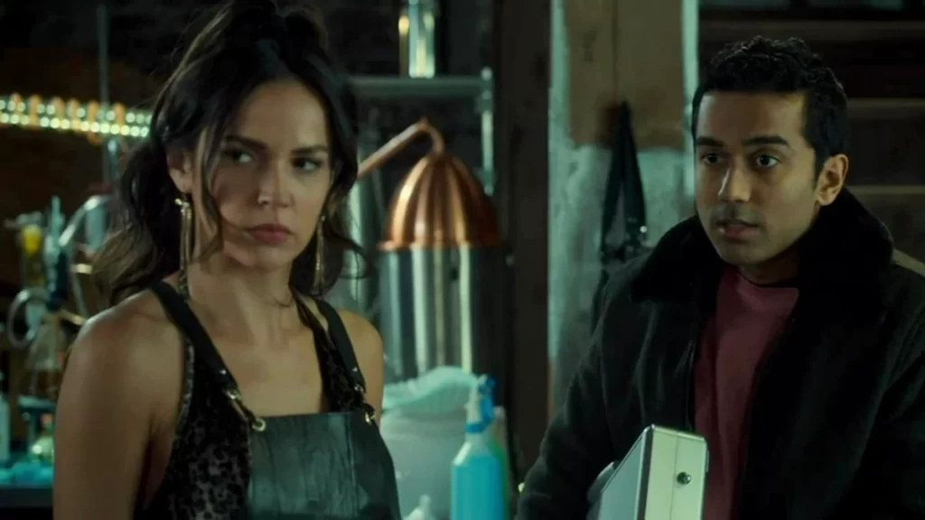 Tamara Duarte as Rosita and Varun Saranga as Jeremy - Wynonna Earp 204