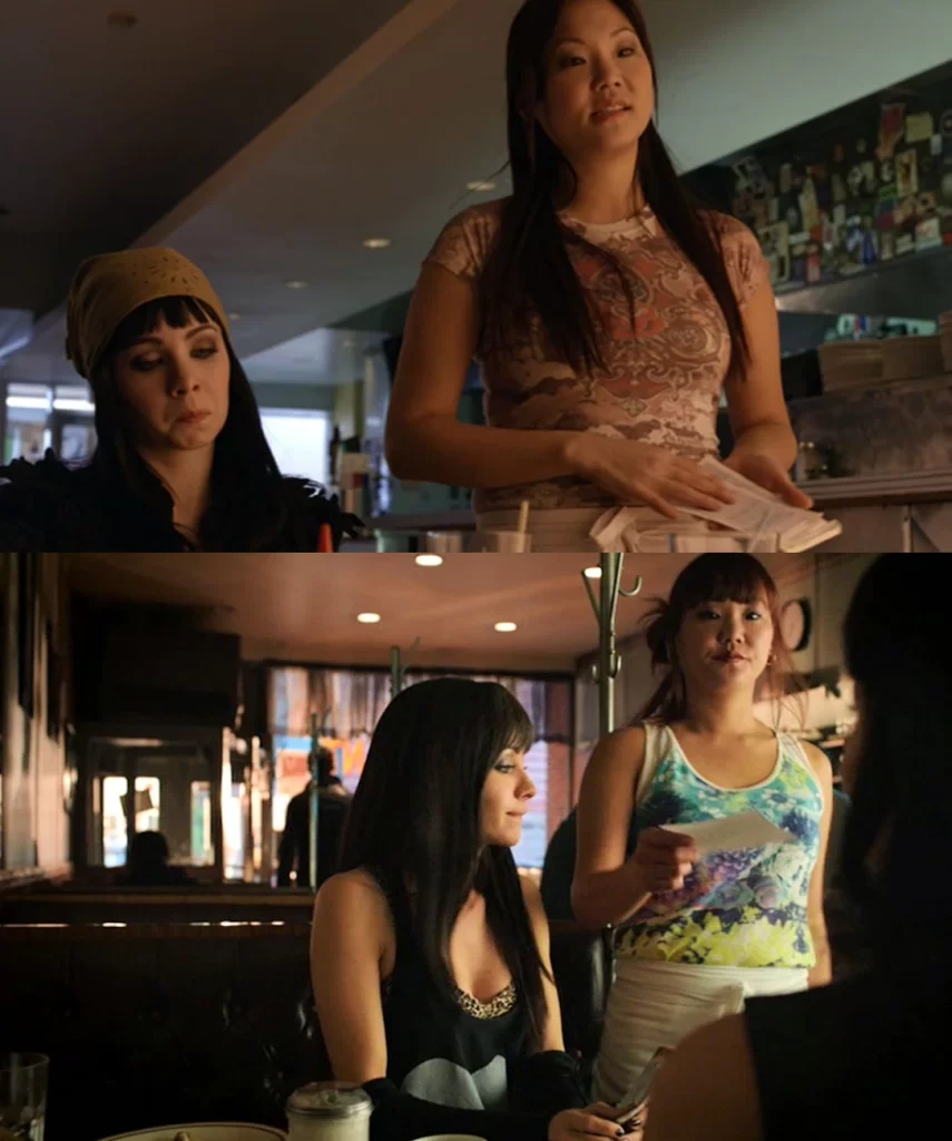 Virna Kim and Ksenia Solo at the start of season one, and at the start of season four of Lost Girl