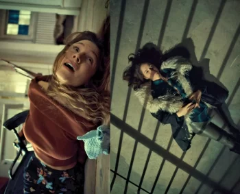 Waverly (Dominique Provost-Chalkley) tied to a kitchen chair and possessed Wynonna in a jail cell - Wynonna Earp 205