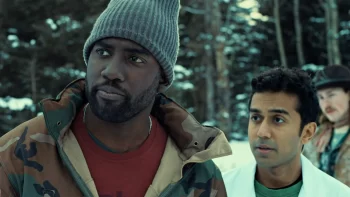 Shamier Anderson as Agent Xavier Dolls and Varun Saranga as Jeremy - Wynonna Earp 207