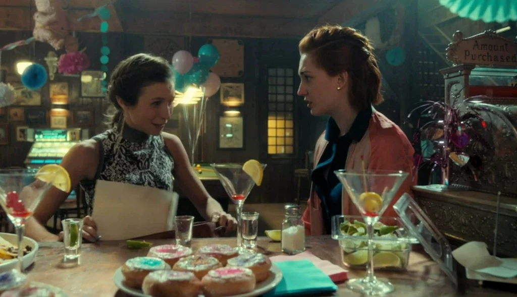 Waverly (Dominique Provost-Chalkley) discovers that Nicole (Kat Barrell) has kept her DNA results from her - Wynonna Earp 208
