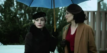 Ksenia Soko as Susie Miller and Laura Mennell as Mimi Hynek - Project Blue Book 110