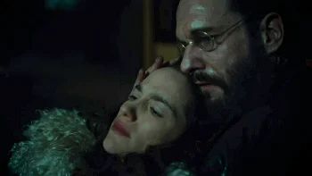 Robert Svane (Michael Eklund) and Wynonna (Melanie Scrofano) - Wynonna Earp 208
