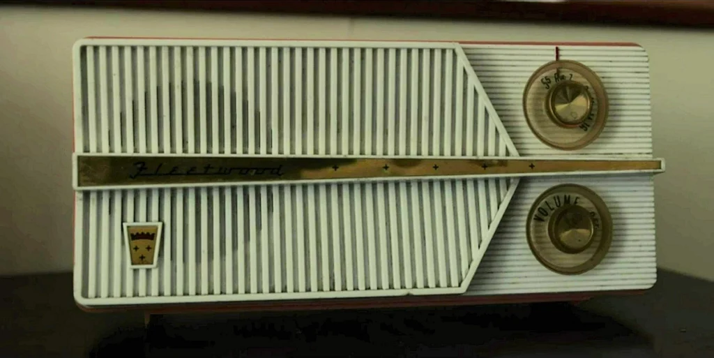 The radio at the Hynek's house - an Olympic Model 557 AM-only radio - Project Blue Book 110