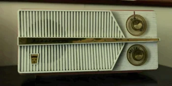 The radio at the Hynek's house - an Olympic Model 557 AM-only radio - Project Blue Book 110