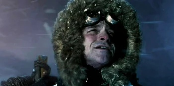 The Fixer (Ian Tracey) arrives at the Antarctic obelisk - Project Blue Book 110