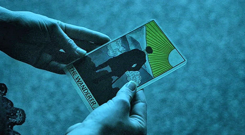 The Wander Tarot Card drawn by Bo and later found near Lauren's house by Tamsin - Lost Girl 308