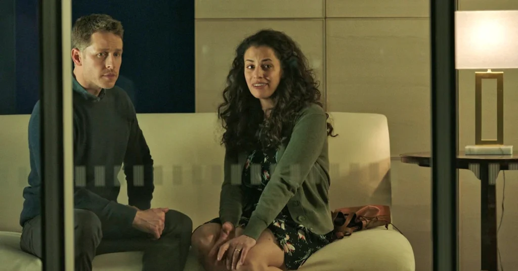 Athena Karkanis as Grace Stone and Josh Dallas as Ben Stone - Manifest 101