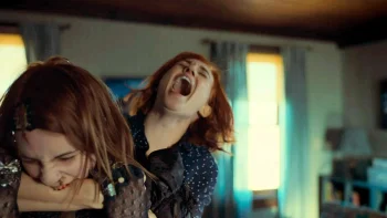 Faux Mercedes (Dani Kind) bits Waverly's arm - Wynonna Earp 210