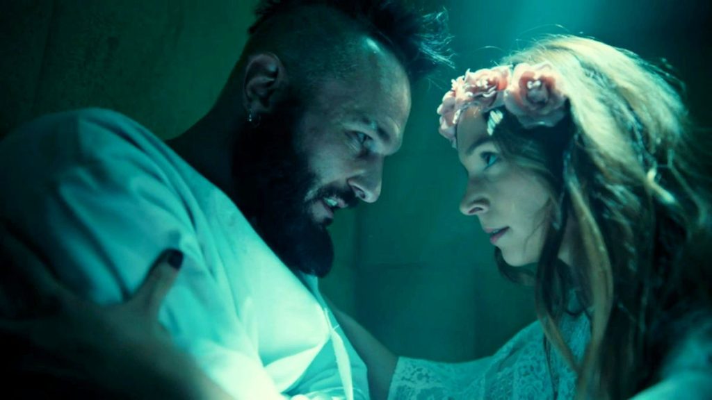 Michael Eklund as Bobo Del Rey and Dominique Provost-Chalkley as Waverly Gibson - Wynonna Earp 211