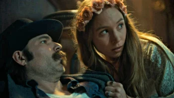Tim Rozon as Doc Holliday and Dominique Provost-Chalkley as Waverly Gibson - Wynonna Earp 211